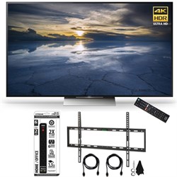 Sony XBR-65X930D 65-Inch Class 4K HDR Ultra HD TV Flat Wall Mount Bundle