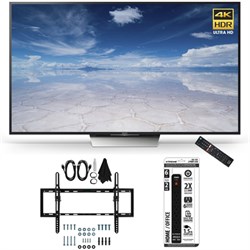 Sony XBR-55X850D 55-Inch Class 4K HDR Ultra HD TV Flat + Tilt Wall Mount Bundle