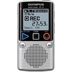 Olympus   DP 10   Digital Voice Recorder 142640 (Silver 050332175532 