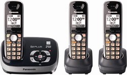 Panasonic KX TG6533B DECT 6.0 Plus Expandable Digital Cordless 