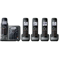 Panasonic KX TG7645M DECT 6.0 Link to Cell via Bluetooth Cordless 