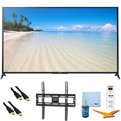 Sony 70 1080p 120Hz Smart 3D LED HDTV Wifi Plus Mount & Hook Up Bundle   KDL70W