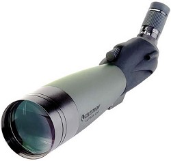 Celestron Ultima 100 Spotting Scope with 22 66x Zoom Eyepiece   45 degree Angle