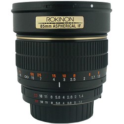 Rokinon 85mm f/1.4 Aspherical Lens for Canon DSLR Cameras