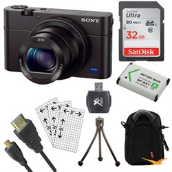 Sony Cyber shot DSC RX100 III 20.2 MP Digital Camera Kit  Black