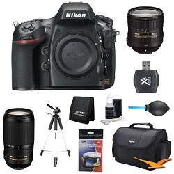 Nikon D800 36.3 MP CMOS FX Format DSLR Camera Body with SB 700 Speedlight Flash