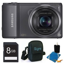 Samsung WB250F 14.2 MP SMART Camera Grey 8GB Kit