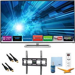 Vizio 60 inch 1080p 240Hz 3D LED Smart HDTV Plus Mount & Hook Up Bundle   M601D 