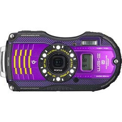 Pentax WG 3 16MP Purple GPS Enabled Waterproof Shockproof Crushproof Digital Cam