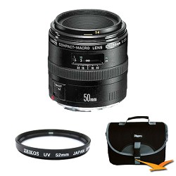 Canon EF 50mm F/2.5 Macro Lens Exclusive Pro Kit