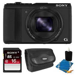 Sony Cyber shot DSC HX50V WiFi Digital Camera 16 GB Bundle