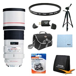 Canon EF 300mm F/4.0 L IS Lens Exclusive Pro Kit