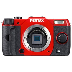 Pentax Q10 12.4MP with 02 zoom lens kit (Red) Lens Included