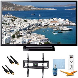 Sony 32 Inch 720p LED HDTV Motionflow XR 120 Plus Mount & Hook Up Bundle   KDL32