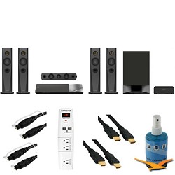 Sony 1200W 5.1ch Blu Ray Home Theater System Plus Hook Up Bundle   BDV N7200W