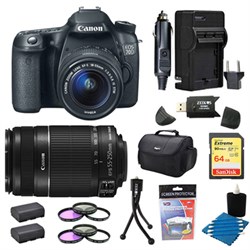 Canon EOS 70D 20.2 MP CMOS Digital SLR Camera With EF S 18 55mm & 55 250mm IS 64