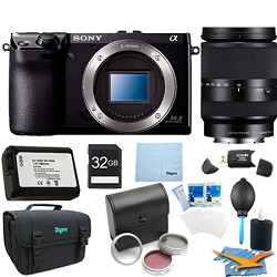 Sony NEX7/B   NEX 7 24.3 MP Camera Body (Black) 32 GB Bundle with 18 200mm Zoom