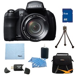 Fujifilm FinePix HS30EXR 16MP BSI EXR CMOS Digital Camera 8 GB Bundle