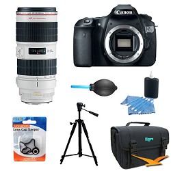 Canon EOS 60D 18 Megapixel SLR Digital Camera w/ Canon 70 200mm f/2.8L II